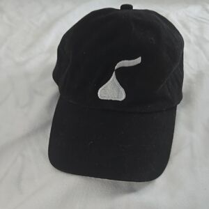 Black Cap with White Logo Hershey Kiss